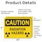 Signmission Radiation & Laser Sign, 7 in H x 10 in W, Vinyl Decal, Rectangle OS-2PACK-CS-D-710-L-19223 - alternate 2